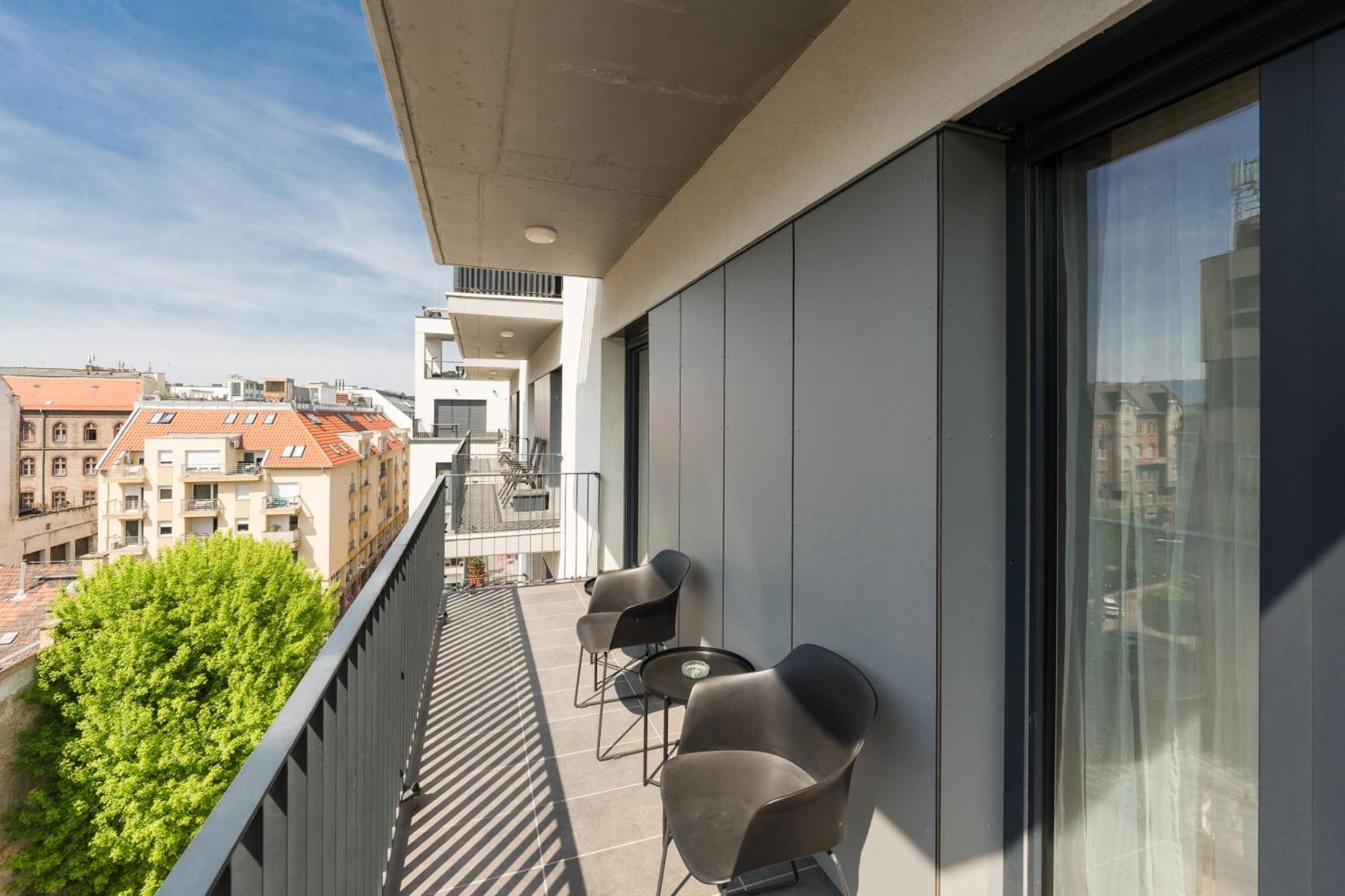 Brand New Modern Apartment-2 Rooms-Balcony-Garage 부다페스트 외부 사진