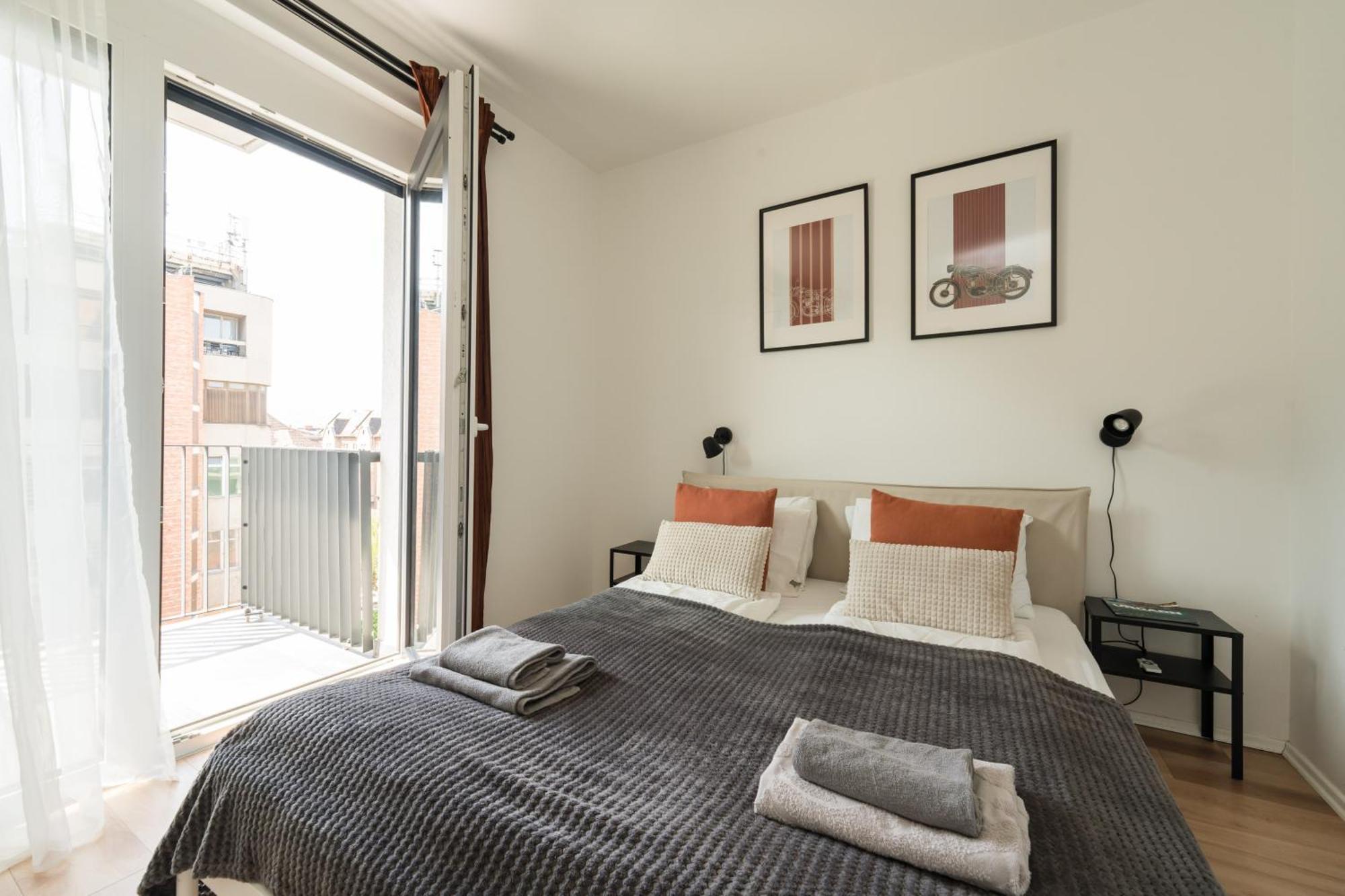 Brand New Modern Apartment-2 Rooms-Balcony-Garage 부다페스트 외부 사진