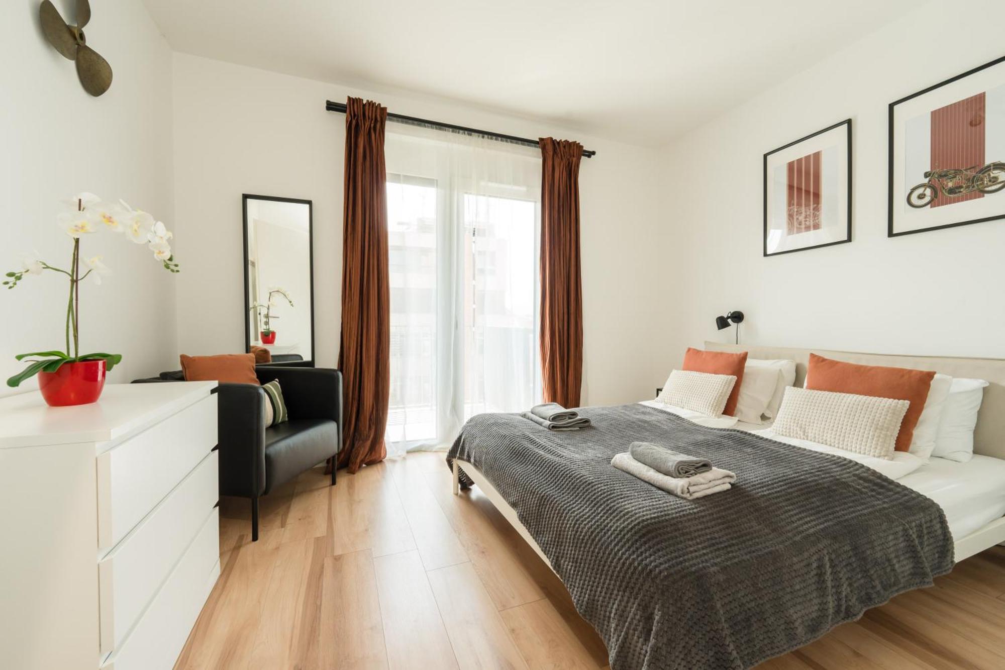 Brand New Modern Apartment-2 Rooms-Balcony-Garage 부다페스트 외부 사진