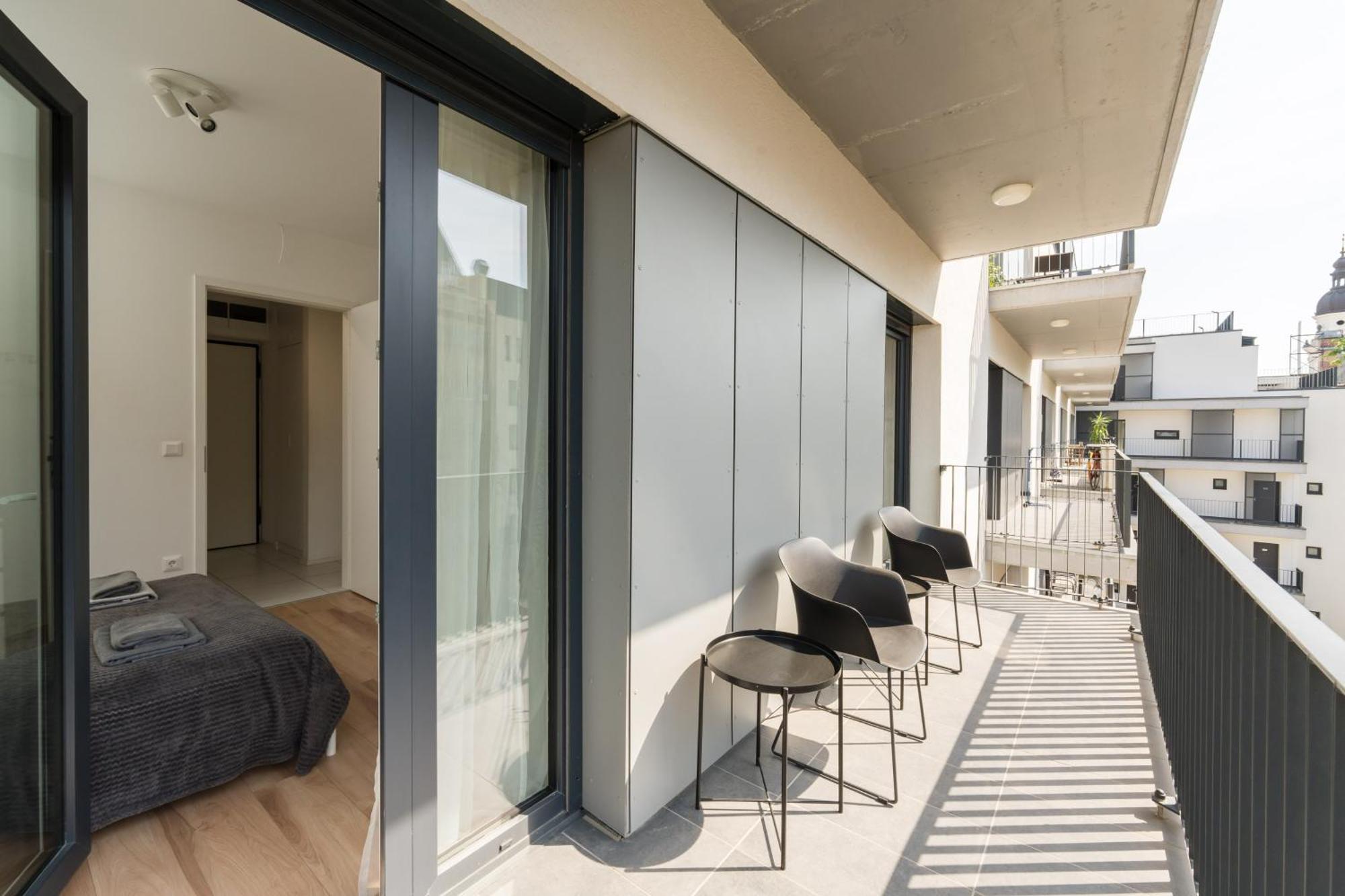 Brand New Modern Apartment-2 Rooms-Balcony-Garage 부다페스트 외부 사진