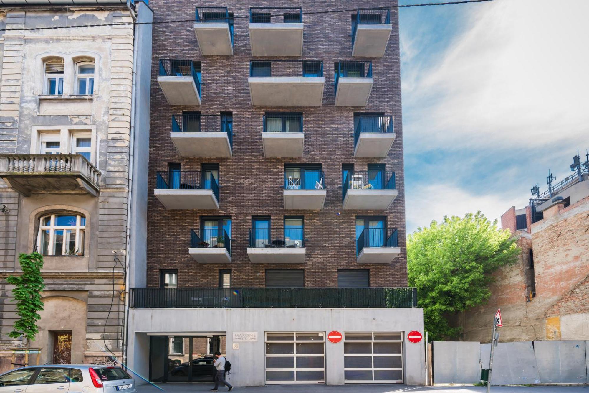 Brand New Modern Apartment-2 Rooms-Balcony-Garage 부다페스트 외부 사진