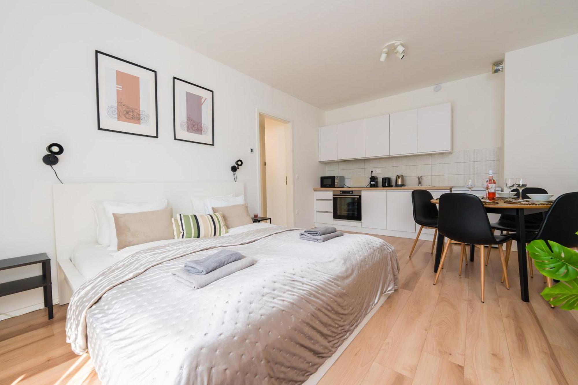 Brand New Modern Apartment-2 Rooms-Balcony-Garage 부다페스트 외부 사진